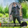 imageGoplus Inflatable Float Tube Fishing Belly Boat with Fish Ruler Pump Storage Bag Adjustable Straps Fishing Float Tube for Angling 350LBS Load CapacityGray  WRod Holder