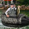 imageGoplus Inflatable Float Tube Fishing Belly Boat with Fish Ruler Pump Storage Bag Adjustable Straps Fishing Float Tube for Angling 350LBS Load CapacityUpgrade Camouflage  WRod Holder