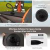 imageGoplus Inflatable Float Tube Fishing Belly Boat with Fish Ruler Pump Storage Bag Adjustable Straps Fishing Float Tube for Angling 350LBS Load CapacityGray  WRod Holder