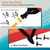 imageGoplus Inflatable Towable Tubes for Boating 1213 Riders Water Sports Tube for Boat to Pull Sofa Style Boat Tube with Drainage Dual Front and Back Tow PointsOrange  12 Person