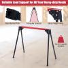 imageGoplus Saw Horses 2 Pack 2200 LBS HeavyDuty Folding Work Horse w 2x4 Brackets Robust Metal Sawhorses w Fast Release Legs Portable ampamp Lightweight Work Bench for DIY Woodworking Projects