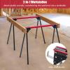 imageGoplus Saw Horses 2 Pack 2200 LBS HeavyDuty Folding Work Horse w 2x4 Brackets Robust Metal Sawhorses w Fast Release Legs Portable ampamp Lightweight Work Bench for DIY Woodworking Projects