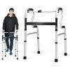 imageGoplus 3in1 StandAssist Folding Walker 400LBS FDA Certification Heavy Duty Walking Mobility Aid Can be Used as Toilet Safety Rail Height Adjustable Narrow Drive Walkers for Seniors Elderly Adult
