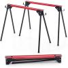 imageGoplus Saw Horses 2 Pack 2200 LBS HeavyDuty Folding Work Horse w 2x4 Brackets Robust Metal Sawhorses w Fast Release Legs Portable ampamp Lightweight Work Bench for DIY Woodworking Projects
