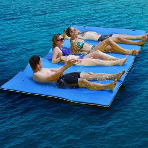 imageGoplus Floating Water Pad 91218 Lily Pad for Water Recreation and Relaxing TearResistant XPE Foam Floating Mat for Beach Ocean Lake18 x 6 x 15 Navy