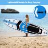 imageGoplus 105FT Inflatable Stand Up Paddle Board 6quot Thick SUP Cruiser with Free Premium SUP Accessories Backpack Adjustable Paddle and Hand Pump for Youth ampamp Adult