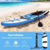 imageGoplus 105FT Inflatable Stand Up Paddle Board 6quot Thick SUP Cruiser with Free Premium SUP Accessories Backpack Adjustable Paddle and Hand Pump for Youth ampamp Adult