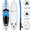 imageGoplus 105FT Inflatable Stand Up Paddle Board 6quot Thick SUP Cruiser with Free Premium SUP Accessories Backpack Adjustable Paddle and Hand Pump for Youth ampamp Adult