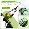imageGoplus 3 Wheel Golf Push Cart Lightweight Foldable Caddy Cart wAdjustable Seat Handle Umbrella Holder Foot Brake Golf Trolley for Golf Bags Collapsible Golf Pull Cart for Men WomenGreen