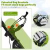 imageGoplus 3 Wheel Golf Push Cart Lightweight Foldable Caddy Cart wAdjustable Seat Handle Umbrella Holder Foot Brake Golf Trolley for Golf Bags Collapsible Golf Pull Cart for Men WomenGrey