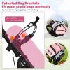 imageGoplus 3 Wheel Golf Push Cart Lightweight Foldable Caddy Cart wAdjustable Seat Handle Umbrella Holder Foot Brake Golf Trolley for Golf Bags Collapsible Golf Pull Cart for Men WomenRed