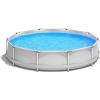imageGoplus Above Ground Swimming Pool 12ft x 12ft x 30inch Outdoor Steel Frame Pool WPool Cover Reinforced Steel Frame Round Swimming Pool for Backyard Garden Patio Balcony BlueGray