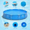 imageGoplus Above Ground Swimming Pool 12ft x 12ft x 30inch Outdoor Steel Frame Pool WPool Cover Reinforced Steel Frame Round Swimming Pool for Backyard Garden Patio Balcony BlueBlue