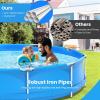 imageGoplus Above Ground Swimming Pool 12ft x 12ft x 30inch Outdoor Steel Frame Pool WPool Cover Reinforced Steel Frame Round Swimming Pool for Backyard Garden Patio Balcony BlueBlue