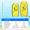 imageGoplus Boogie Boards for Beach 333741 Inches Lightweight Body Board w Wrist Leash EPS Core XPE Deck HDPE Slick Bottom Surfboard for Kids Teens Adults Surfing41 inch