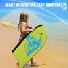 imageGoplus Boogie Boards for Beach 333741 Inches Lightweight Body Board w Wrist Leash EPS Core XPE Deck HDPE Slick Bottom Surfboard for Kids Teens Adults Surfing37 inch
