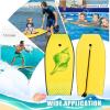 imageGoplus Boogie Boards for Beach 333741 Inches Lightweight Body Board w Wrist Leash EPS Core XPE Deck HDPE Slick Bottom Surfboard for Kids Teens Adults Surfing41 inch