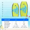 imageGoplus Boogie Boards for Beach 333741 Inches Lightweight Body Board w Wrist Leash EPS Core XPE Deck HDPE Slick Bottom Surfboard for Kids Teens Adults Surfing41 inch