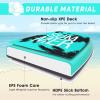 imageGoplus Boogie Boards for Beach 333741 Inches Lightweight Body Board w Wrist Leash EPS Core XPE Deck HDPE Slick Bottom Surfboard for Kids Teens Adults Surfing37 inch