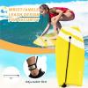 imageGoplus Boogie Boards for Beach 333741 Inches Lightweight Body Board w Wrist Leash EPS Core XPE Deck HDPE Slick Bottom Surfboard for Kids Teens Adults Surfing41 inch