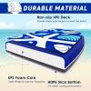 imageGoplus Boogie Boards for Beach 333741 Inches Lightweight Body Board w Wrist Leash EPS Core XPE Deck HDPE Slick Bottom Surfboard for Kids Teens Adults Surfing37 inch
