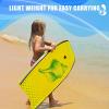 imageGoplus Boogie Boards for Beach 333741 Inches Lightweight Body Board w Wrist Leash EPS Core XPE Deck HDPE Slick Bottom Surfboard for Kids Teens Adults Surfing37 inch