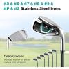 imageGoplus Complete Golf Club Package Set for Men 11 PCS Right Handed Golf Clubs with 460CC 1 Driver 3 Fairway Wood 5 Hybrid 56789SP Irons Putter Golf Stand Bag with Rain HoodGreen