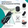 imageGoplus Complete Golf Club Package Set for Men 11 PCS Right Handed Golf Clubs with 460CC 1 Driver 3 Fairway Wood 5 Hybrid 56789SP Irons Putter Golf Stand Bag with Rain HoodGreen