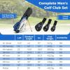 imageGoplus Complete Golf Club Set for Men 9 Pieces Golf Clubs with 1 Driver 3 Fairway 4 Hybrid 6 ampamp 7 ampamp 8 ampamp 9 ampamp P Irons Putter Head Covers Mens Right Handed9 PCS wStand Bag  Blue