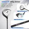 imageGoplus Complete Golf Club Set for Men 9 Pieces Golf Clubs with 1 Driver 3 Fairway 4 Hybrid 6 ampamp 7 ampamp 8 ampamp 9 ampamp P Irons Putter Head Covers Mens Right Handed9 PCS wStand Bag  Grey