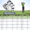 imageGoplus Complete Golf Club Set for Men 9 Pieces Golf Clubs with 1 Driver 3 Fairway 4 Hybrid 6 ampamp 7 ampamp 8 ampamp 9 ampamp P Irons Putter Head Covers Mens Right Handed9 PCS  Blue