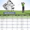imageGoplus Complete Golf Club Set for Men 9 Pieces Golf Clubs with 1 Driver 3 Fairway 4 Hybrid 6 ampamp 7 ampamp 8 ampamp 9 ampamp P Irons Putter Head Covers Mens Right Handed9 PCS  Grey