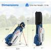 imageGoplus Complete Golf Club Set for Men 9 Pieces Golf Clubs with 1 Driver 3 Fairway 4 Hybrid 6 ampamp 7 ampamp 8 ampamp 9 ampamp P Irons Putter Head Covers Mens Right Handed9 PCS wStand Bag  Blue