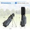 imageGoplus Complete Golf Club Set for Men 9 Pieces Golf Clubs with 1 Driver 3 Fairway 4 Hybrid 6 ampamp 7 ampamp 8 ampamp 9 ampamp P Irons Putter Head Covers Mens Right Handed9 PCS wStand Bag  Grey