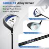 imageGoplus Complete Golf Club Set for Men 9 Pieces Golf Clubs with 1 Driver 3 Fairway 4 Hybrid 6 ampamp 7 ampamp 8 ampamp 9 ampamp P Irons Putter Head Covers Mens Right Handed9 PCS wStand Bag  Blue