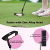 imageGoplus Complete Golf Club Set for Women 11 PCS Right Handed Golf Clubs with 460CC 1 Driver 3 Fairway 5 Hybrid 56789PS Irons Putter Golf Cart Bag with Rain Hood for LadyPink