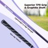 imageGoplus Complete Golf Club Set for Women 11 PCS Right Handed Golf Clubs with 460CC 1 Driver 3 Fairway 5 Hybrid 56789PS Irons Putter Golf Cart Bag with Rain Hood for LadyPurple