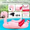 imageGoplus Giant Flamingo Pool Float 46 People Inflatable Pool Raft wAir Pump ampamp 6 Cup Holders for Adults Kids Floating Island Toys for Party Beach River LakeFlamingo  46 Person
