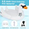 imageGoplus Giant Flamingo Pool Float 46 People Inflatable Pool Raft wAir Pump ampamp 6 Cup Holders for Adults Kids Floating Island Toys for Party Beach River LakeSwan  4 Person