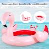 imageGoplus Giant Flamingo Pool Float 46 People Inflatable Pool Raft wAir Pump ampamp 6 Cup Holders for Adults Kids Floating Island Toys for Party Beach River LakeFlamingo  46 Person