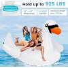 imageGoplus Giant Flamingo Pool Float 46 People Inflatable Pool Raft wAir Pump ampamp 6 Cup Holders for Adults Kids Floating Island Toys for Party Beach River LakeSwan  4 Person
