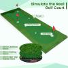 imageGoplus Golf Putting Green 10x33FT10x5FT Large Golf Practice Mat w3 Holes 3 Flags Training Aid Cups Realistic Feel Turf Professional Training Mat for Indoor Outdoor Home10 FT x 33 FT  Rectangle