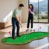imageGoplus Golf Putting Green 10x33FT10x5FT Large Golf Practice Mat w3 Holes 3 Flags Training Aid Cups Realistic Feel Turf Professional Training Mat for Indoor Outdoor Home10FT x 5FT