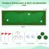 imageGoplus Golf Putting Green 10x33FT10x5FT Large Golf Practice Mat w3 Holes 3 Flags Training Aid Cups Realistic Feel Turf Professional Training Mat for Indoor Outdoor Home10 FT x 33 FT  Rectangle