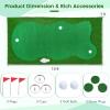 imageGoplus Golf Putting Green 10x33FT10x5FT Large Golf Practice Mat w3 Holes 3 Flags Training Aid Cups Realistic Feel Turf Professional Training Mat for Indoor Outdoor Home10 FT x 5 FT  Rectangle