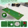 imageGoplus Golf Putting Green 10x33FT10x5FT Large Golf Practice Mat w3 Holes 3 Flags Training Aid Cups Realistic Feel Turf Professional Training Mat for Indoor Outdoor Home10 FT x 33 FT  Rectangle