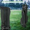imageGoplus Golf Stand Bag Lightweight Golf Club Bag with 4 Way Top Dividers Rain Hood Cooler Bag 4 Zippered Pockets Dual Shoulder Strap Portable Golf Bag with Stand for Women MenBlack