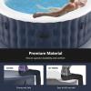 imageGoplus Inflatable Hot Tub Spa 71inch x 27inch 4 Person Portable Hot Tub W 108 Massage Bubble Air Jets Filter Cartridge Pump Tub Cover Ground Sheet Indoor ampamp Outdoor Heated Tub Blue