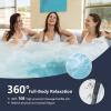 imageGoplus Inflatable Hot Tub Spa 71inch x 27inch 4 Person Portable Hot Tub W 108 Massage Bubble Air Jets Filter Cartridge Pump Tub Cover Ground Sheet Indoor ampamp Outdoor Heated Tub Blue
