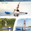 imageGoplus Inflatable Stand Up Paddle Board 10FT105FT11FT SUP with Accessory Pack Adjustable Paddle Carry Bag Fin Hand Pump Leash Repair Kit10 FT